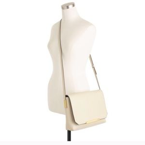 J.Crew - Claremont leather crossbody bag in Ivory